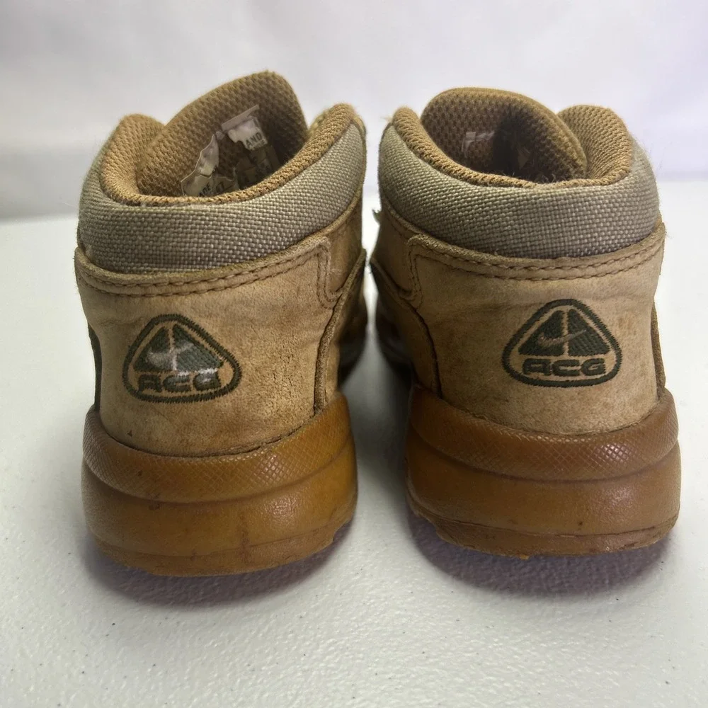 Vtg Nike ACG Rockskipper TD Wheat Tan Toddler Hiking Boots Size 9.5C Rare